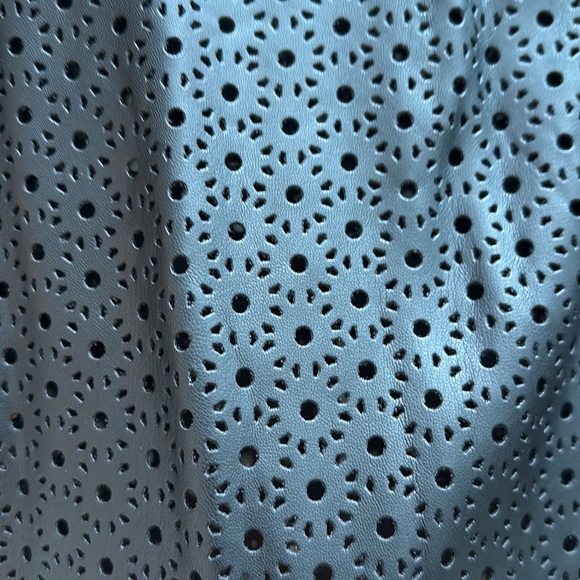 Zara Faux Leather Perforated Top - Picture 5 of 9